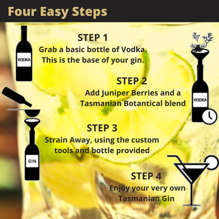 Gin Making Kit in Four Easy Steps